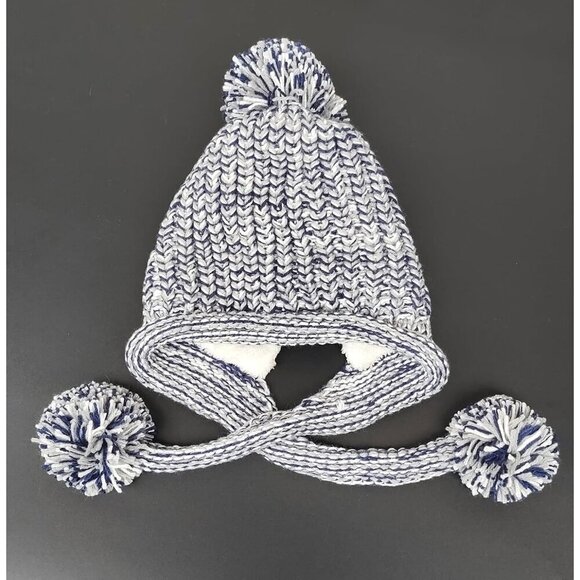Women Grey Winter Peruvian Cover Ears Beanie Hat Ear Flaps Sherpa Snow main image 5